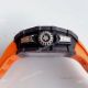 KV Factory V2 Upgraded Knockoff Richard Mille RM011 Orange Rubber Band Carbon Watch (5)_th.jpg